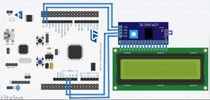 How does an LCD module work on STM32?